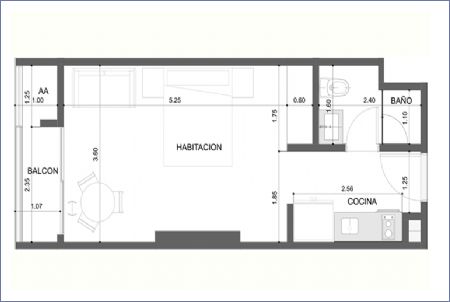 Render de Apartasuite Tipo A - Ambar Bio Imagen de Apartasuite Tipo A - Ambar Bio